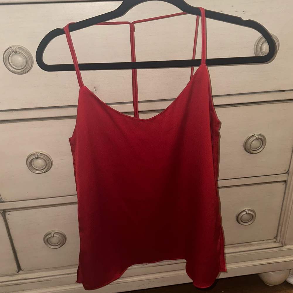 Red Women's Spaghetti Strap Top